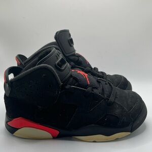 Nike Air Jordan 6 Retro PS Infrared Athletic Shoes Size 11C 384666-060